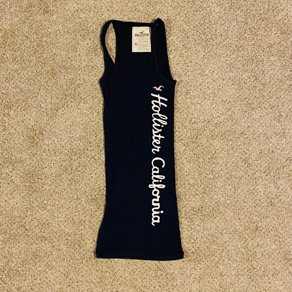 a HOLLISTER - NAVY tight SKINNY tank TOP - XS